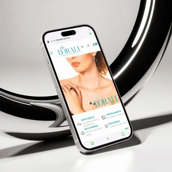 Versão mobile do site Dorale, desenvolvida pela Agência Kanka