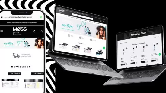 Site desenvolvido para Moss Beauty pela Agência Kanka – imagem de capa