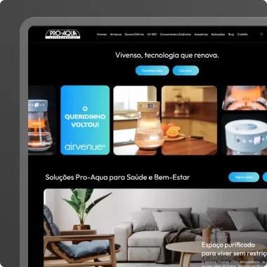 Site desenvolvido para Pro-Acqua pela Agência Kanka