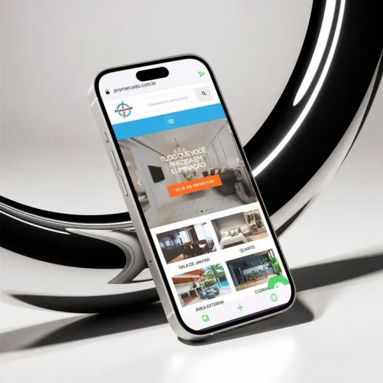 Versão mobile do site Pro Mercado, desenvolvida pela Agência Kanka