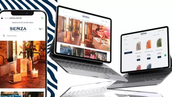 Site desenvolvido para Senza pela Agência Kanka – imagem de capa